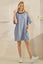 Stripe Knit Pullover Big Top Dress