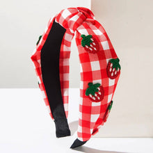 Girls Fashion Cute Fruit Plaid Headwear Accessories