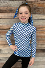 Pep Rally Mesh Top Blue Kids