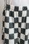 KID STYLE HIGH WAIST CHECKERD STRAIGHT LEG KNIT PANTS