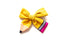 No. 2 Cute Hair Bow - Yellow