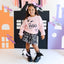 Flocked Bats Halloween Bow Tiered Tutu - Kids Clothing