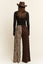 SPLIT DECISION LEOPARD-CHECKERED PANTS