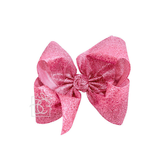 GLITTER METALLIC BOW PINK