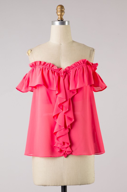 Coral SweetHeart Top
