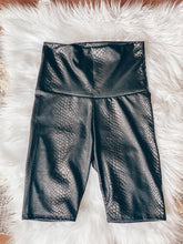 Faux Leather Biker Shorts