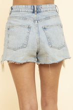 Black Label Distressed Shorts, Blue