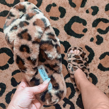 Cheetah Fur Slippers