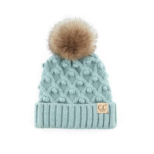 Popcorn Pom Beanie