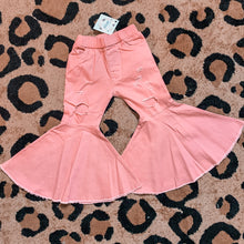 Kids Distressed Pink Flares