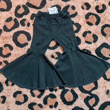 Kids Distressed Black Flares