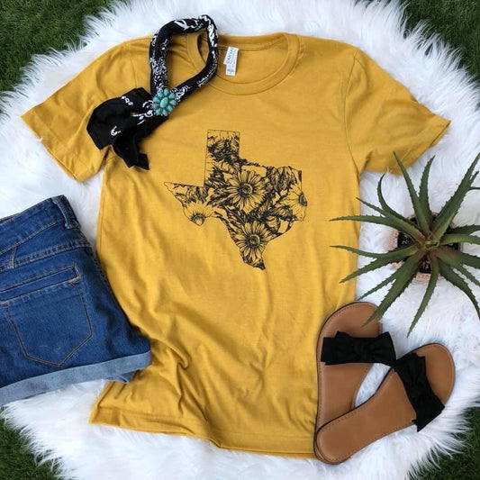 Sunflower Texas Tee